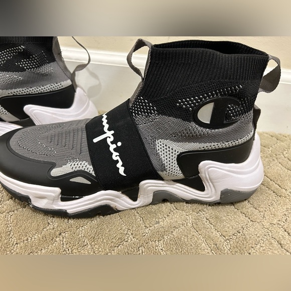 Champion men high top Rally pro gray camo sneakers size 11 - Picture 3 of 12